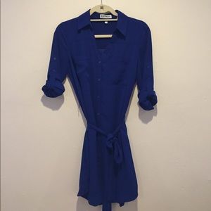 Blue Express collared dress